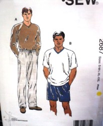 2687 KS MR SS-LS  V- T-SHIRT, PANTS, SHORTS PATTERN S-XXL